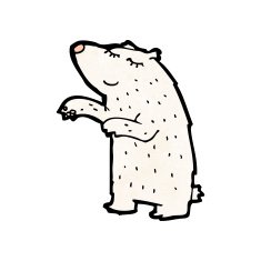 Cartoon Polar Bear N120