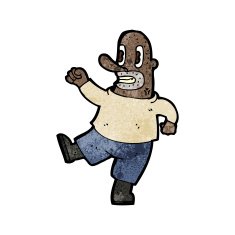 cartoon angry man N115