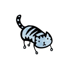 cute cartoon doodle cat N2