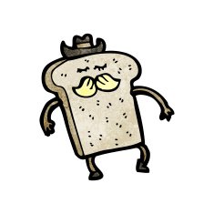 cartoon slice of toast N2