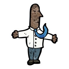 cartoon boring office man N4