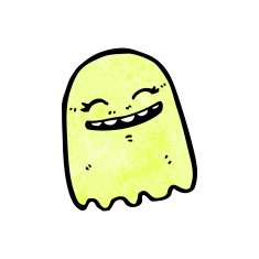 cartoon gree ghost N2
