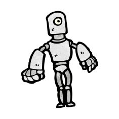 Cartoon Robot N326