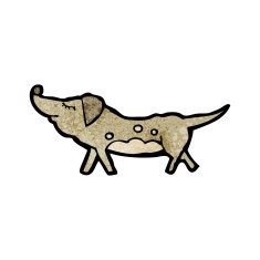 cartoon little dog N103