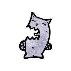 angry cartoon cat N10