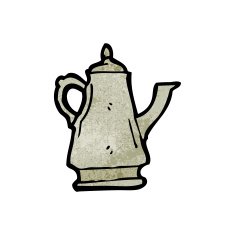 Cartoon Coffee Pot N19