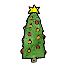 Cartoon Christmas Tree N57