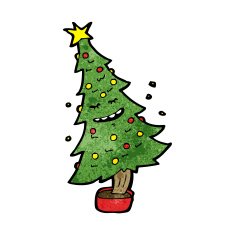 Cartoon Christmas Tree N58