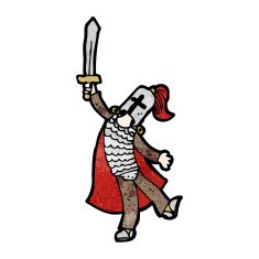 Cartoon Knight N15