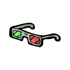 3D Glasses Cartoon N8