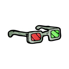 3D Glasses Cartoon N9