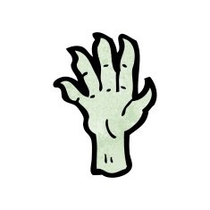 Cartoon Zombie Hand N36