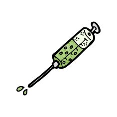 cartoon medical needle N17