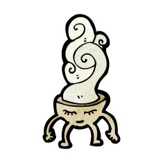 cartoon soup bowl character N3