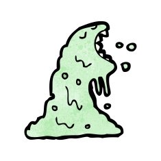 cartoon slime monster N10