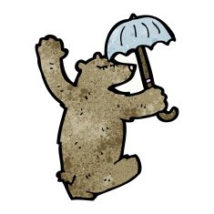 funny cartoon bear N56