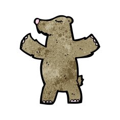 funny cartoon bear N57