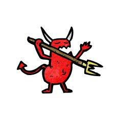 cartoon little devil N93