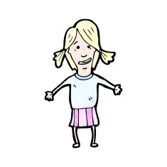 cartoon blond girl N9