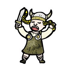 cartoon viking woman N3
