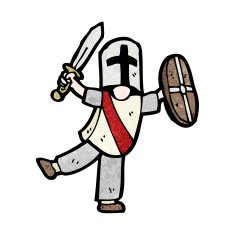 Cartoon Knight N16
