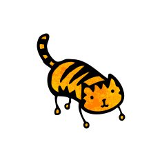 Cute cartoon cat N43