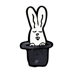 cartoon rabbit in top hat N7