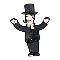 cartoon victorian gentleman N8