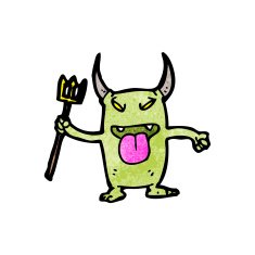 cartoon little devil N95