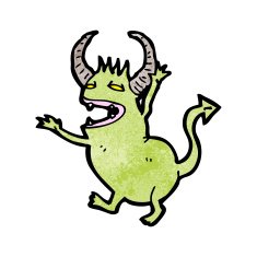 cartoon little devil N96