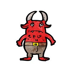 cartoon little devil N98