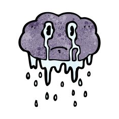 Cartoon Rain Cloud N56