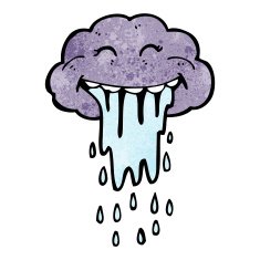 Cartoon Rain Cloud N57
