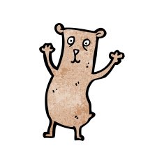 funny cartoon bear N58