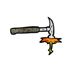 cartoon hitting hammer N2