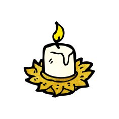 old candle holder cartoon N5