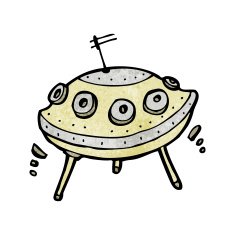 Cartoon UFO N13