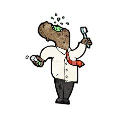 cartoon man gargling mouthwash N5