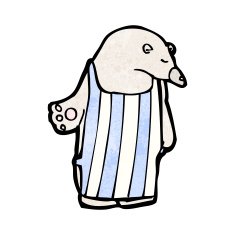 Cartoon Polar Bear N125
