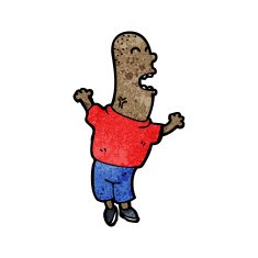 cartoon angry man N116