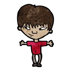 cartoon clever boy N3