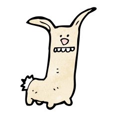Funny cartoon rabbit N43