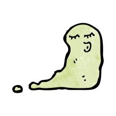 slimy cartoon ghost N4