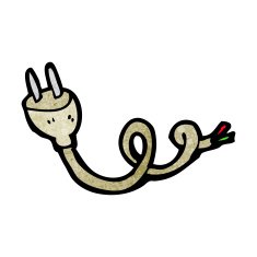 cartoon electrical plug N5
