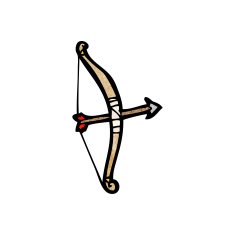 Cartoon Bow And Arrow N9