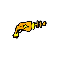 Cartoon Ray Gun N10