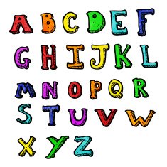 cartoon alphabet N35