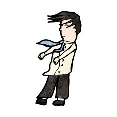 cartoon man in wind N3