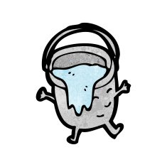 bucket cartoon character N6