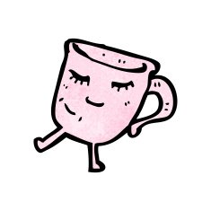 cartoon tea cup N37